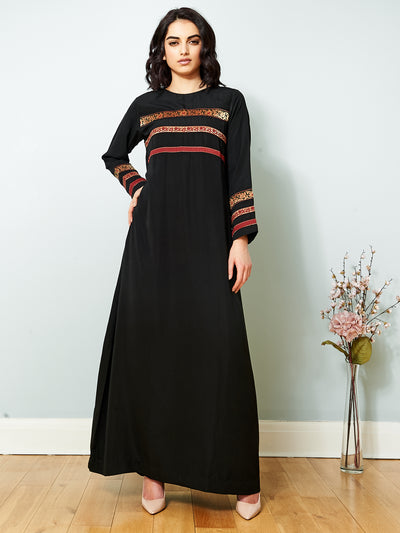 Modern Abaya | Black Abaya | Black Long Modest Dress
