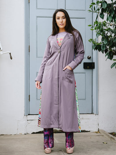 Abaya or Summer Cover Up | Designer Abaya Lilac