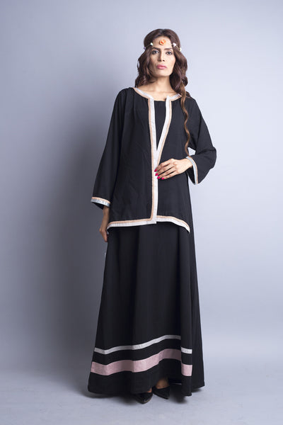 Chenille boutique casual abaya long modest